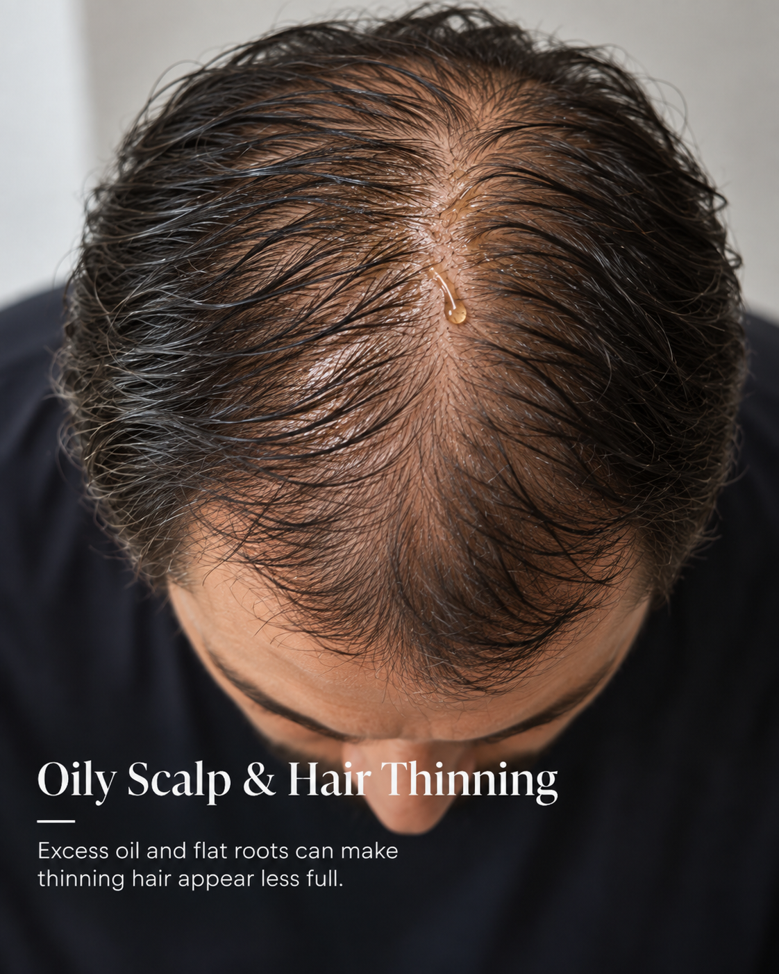 Oily scalp and thinning hair concern